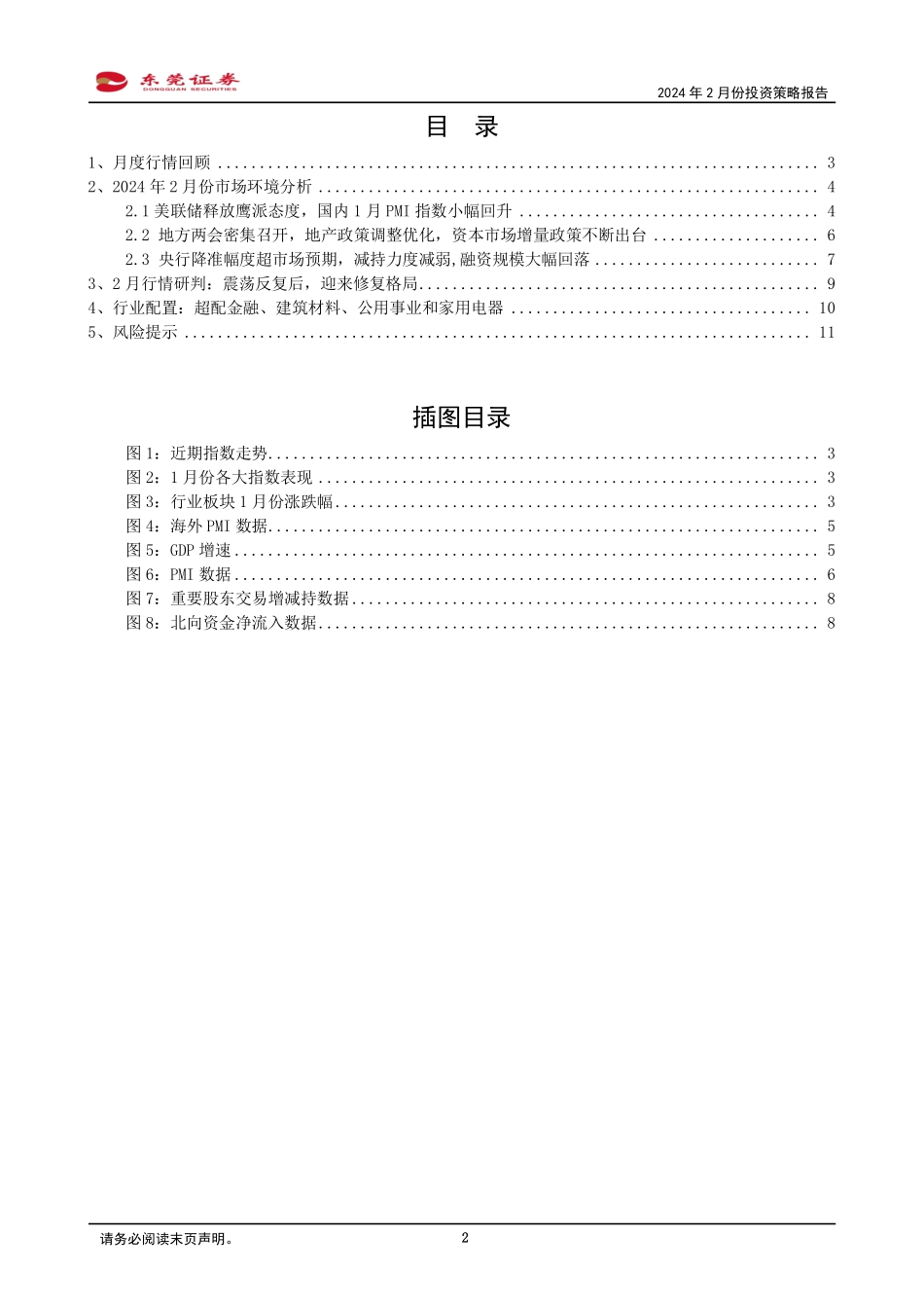 2024年2月份投资策略报告：震荡反复后，迎来修复格局-20240201-东莞证券-12页.pdf_第2页