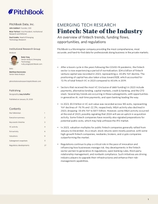 PitchBook-金融科技：行业现状（英）-2024.1-31页.pdf