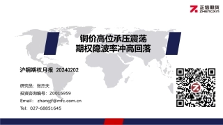 沪铜期权月报：铜价高位承压震荡 期权隐波率冲高回落-20240202-正信期货-11页.pdf
