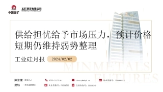 工业硅月报：供给担忧给予市场压力，预计价格短期仍维持弱势整理-20240202-五矿期货-26页.pdf