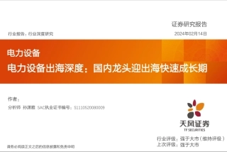 电力设备出海深度：国内龙头迎出海快速成长期-20240214-天风证券-47页.pdf