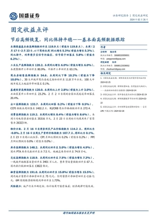 固定收益点评：基本面高频数据跟踪-节后高频恢复，同比保持平稳-20240226-国盛证券-21页.pdf