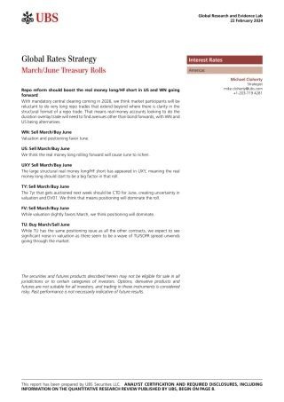 UBS Fixed Income-Global Rates Strategy _MarchJune Treasury Rolls_ Cloherty-106662687.pdf