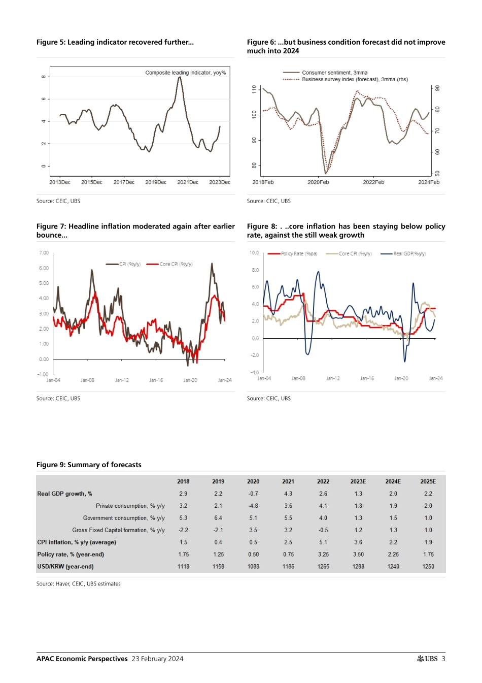 UBS Economics-APAC Economic Perspectives _Korea by the Numbers Continuing...-106660232.pdf_第3页
