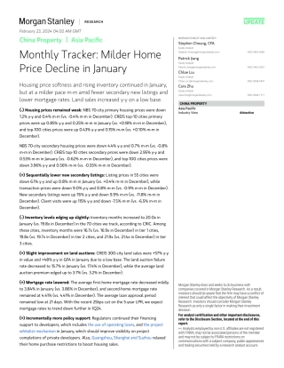 Morgan Stanley-China Property Monthly Tracker Milder Home Price Decline i...-106664195.pdf