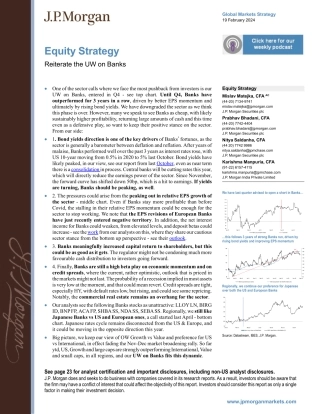 JPMorgan-Equity Strategy Reiterate the UW on Banks-106580698.pdf