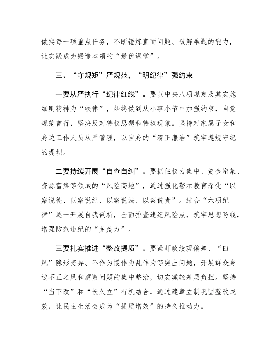 2024年度民主SH会上的总结讲话.docx_第3页