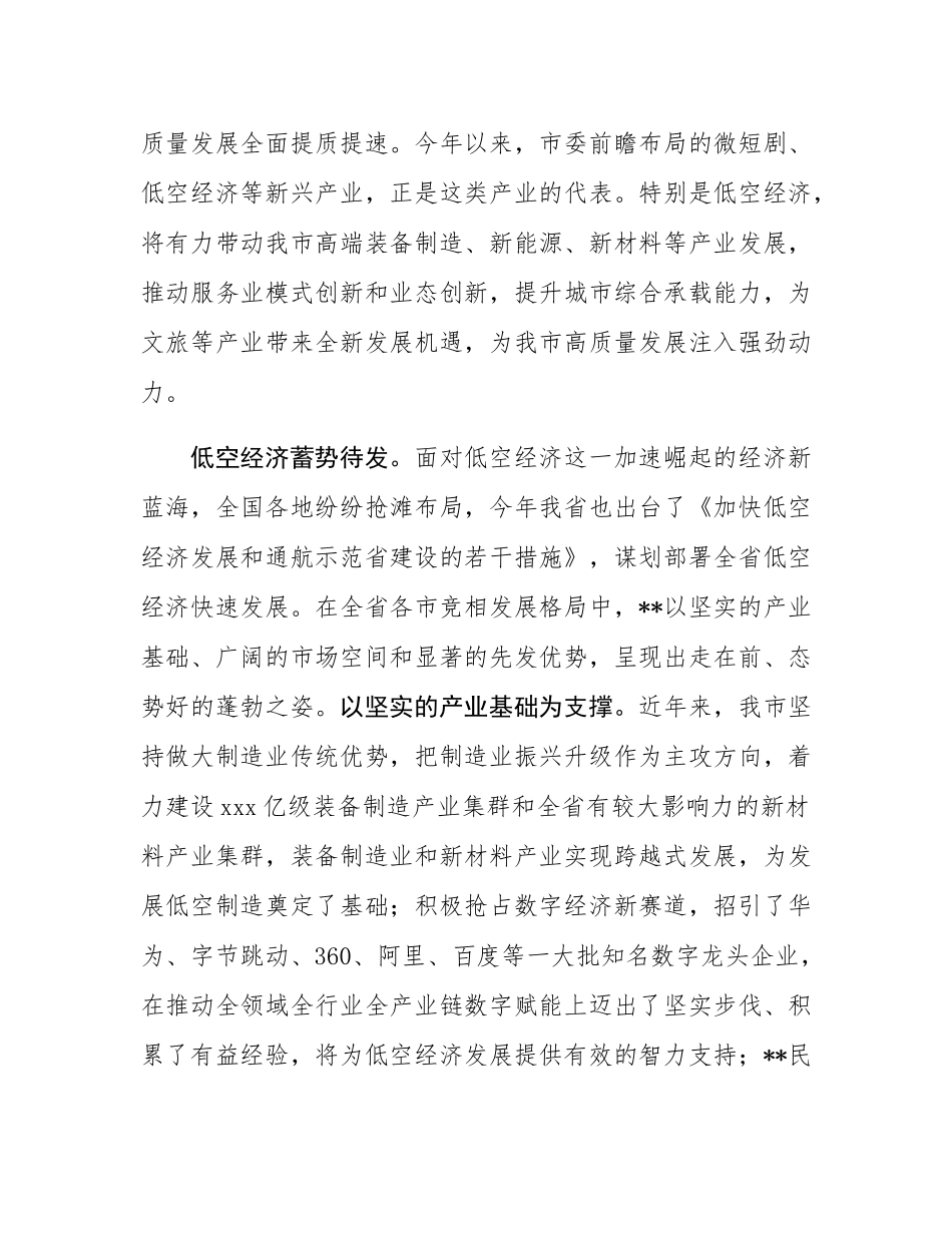 在2024年全市低空经济发展座谈交流会上的发言.docx_第3页