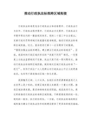 推动行政执法标准跨区域衔接.docx