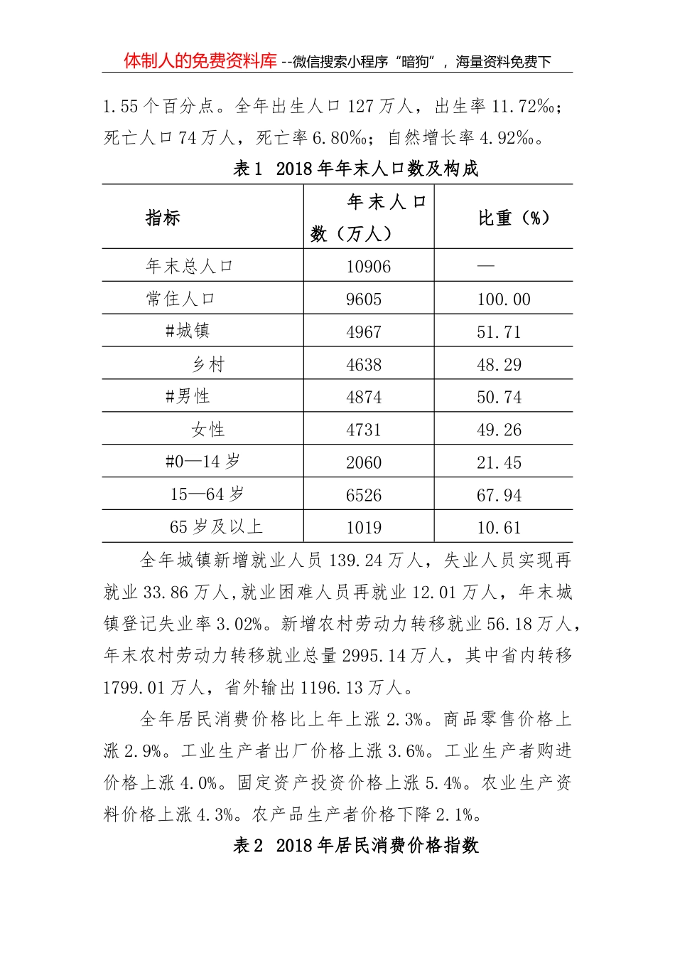 2017年国民经济和社会发展统计公报_第2页