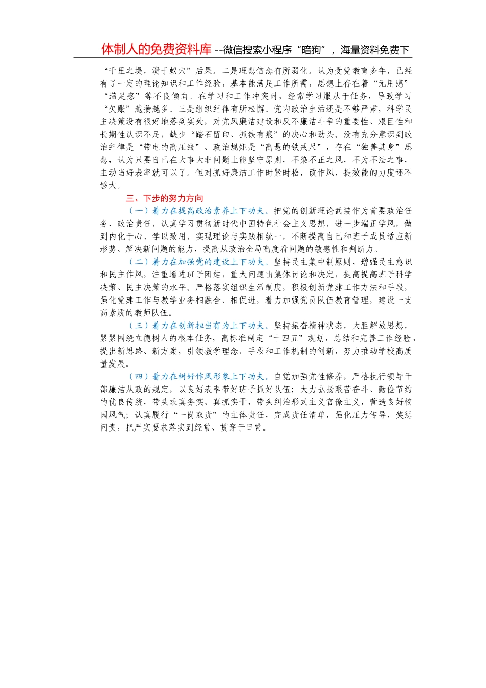 常务副区长2020年述职述廉报告_第3页