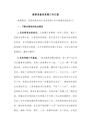 城管局主要工作和民生实事进展情况汇报