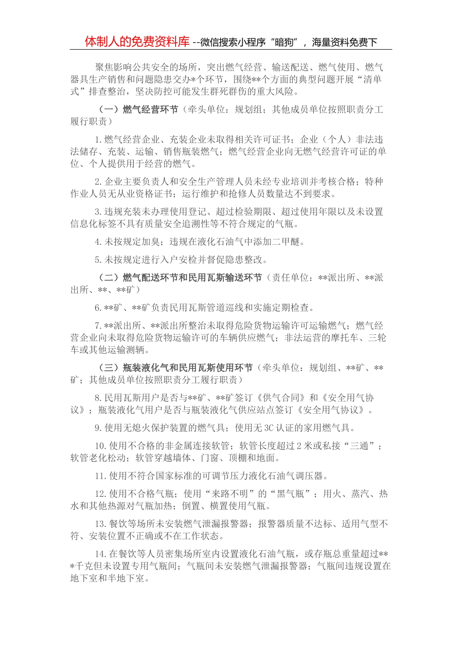城镇燃气安全整治“百日行动”实施方案 (2)_第3页