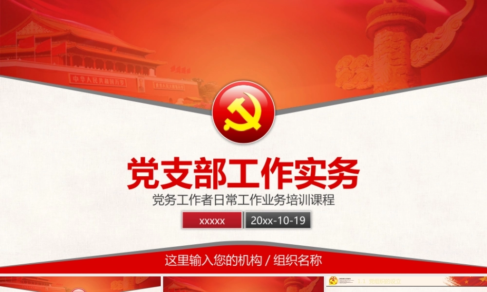 党支部工作实务课件（20200619）