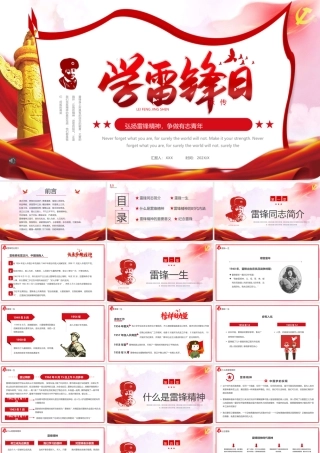 弘扬雷锋精神争做有志青年PPT（20220223）