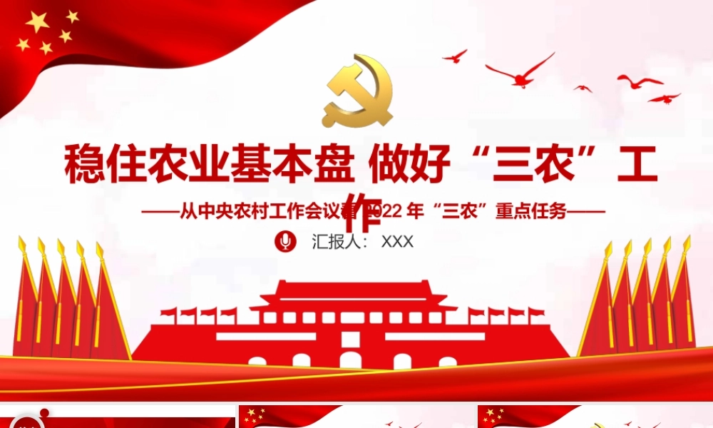 新农村建设城市乡镇介绍政府汇报PPT（20210810）