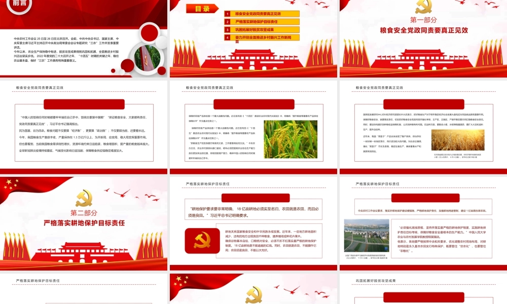 新农村建设城市乡镇介绍政府汇报PPT（20210810）