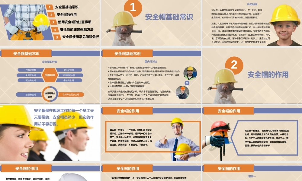 安全帽基础培训