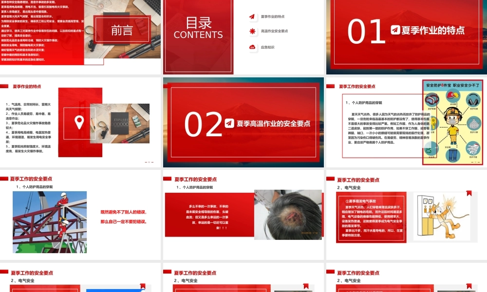 夏季四防及工作要点培训