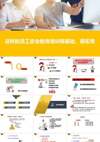 这样的员工安全教育培训很基础、很实用