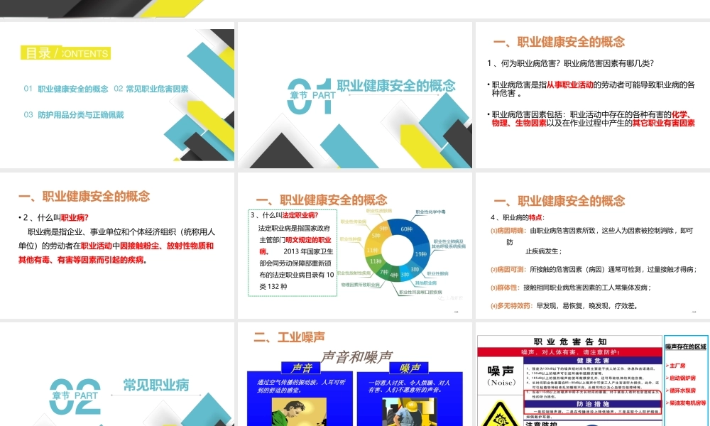 职业健康及防护知识培训