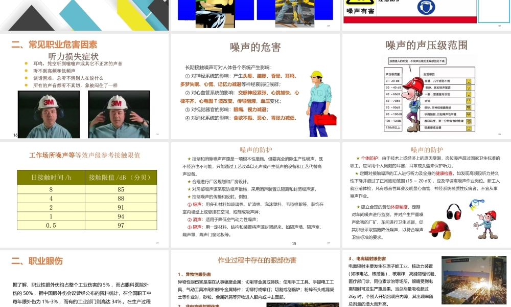 职业健康及防护知识培训