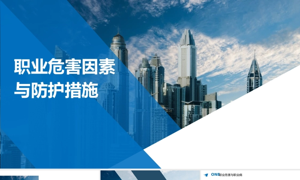 职业危害因素与防护措施