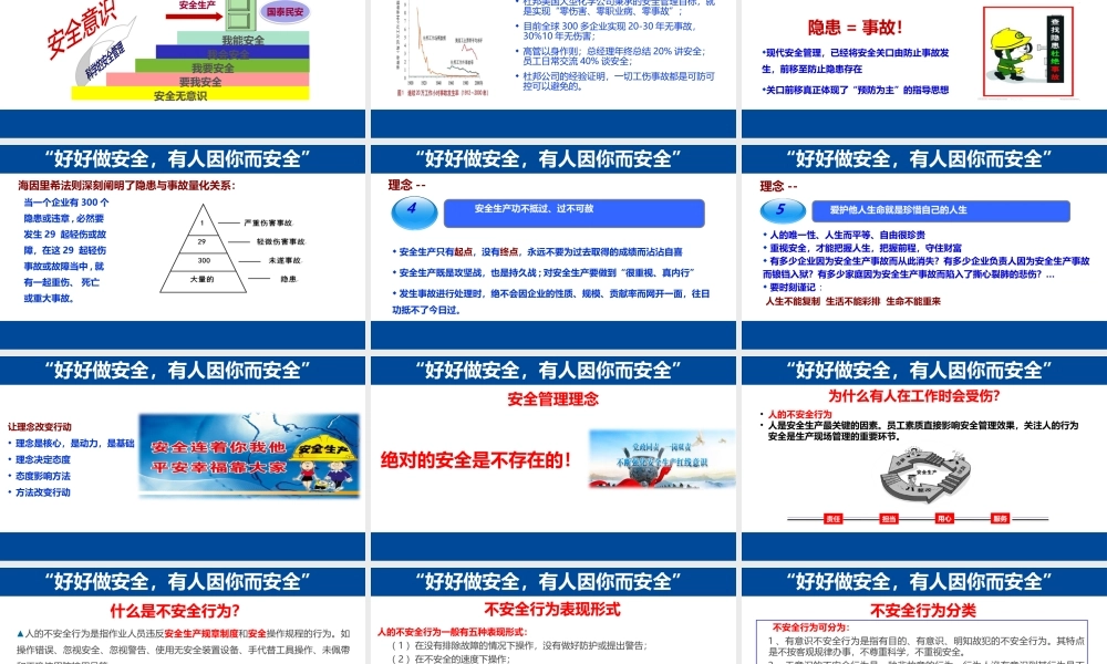 主要负责人和安全管理人员，落实主体责任，规避责任风险，第三课：安全意识篇