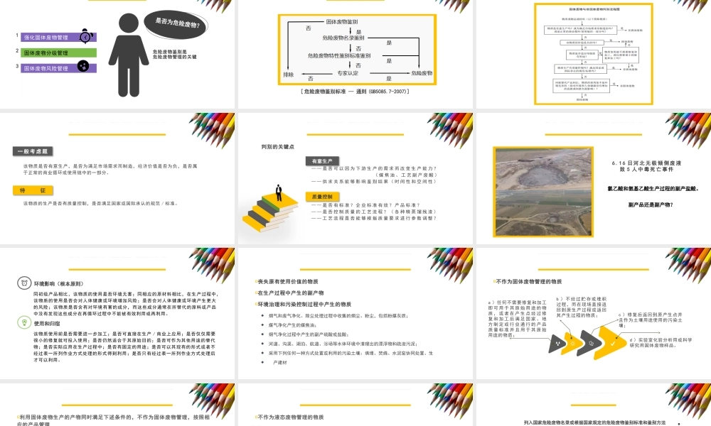 著名外企安全培训资料：危险废物名录与鉴别