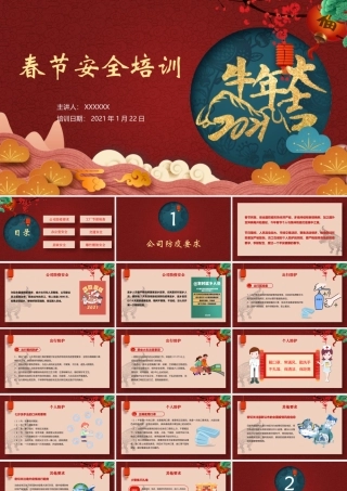 专题课件二：春节前安全教育培训
