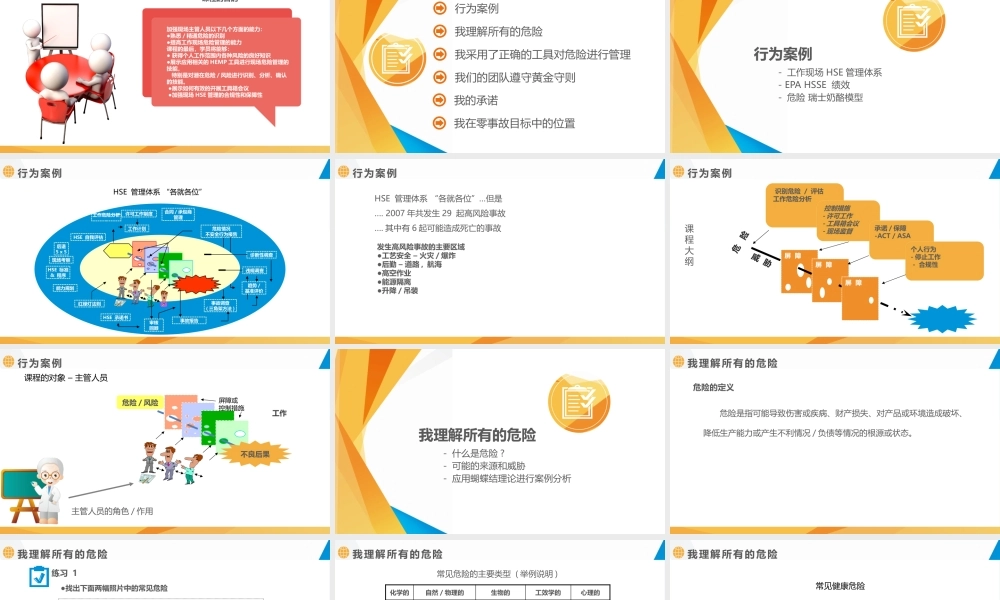 作业现场危险管理