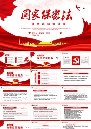国家保密法知识讲座PPT（20211021）
