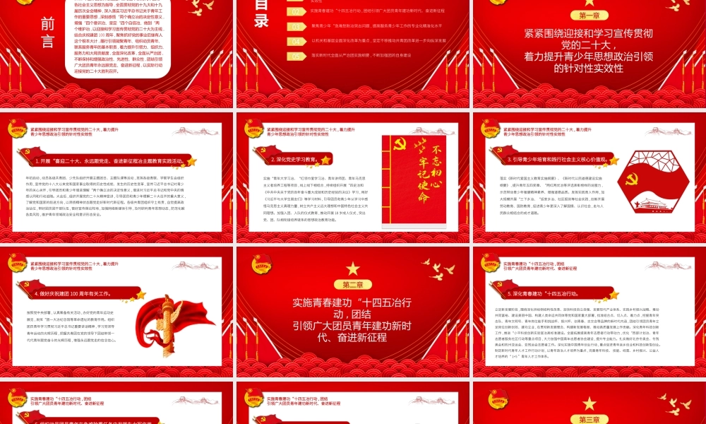 学习共青团中央2022年工作要点PPT（20220307）