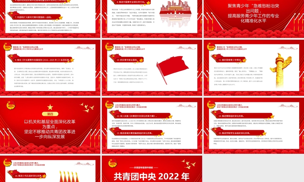 学习共青团中央2022年工作要点PPT（20220307）