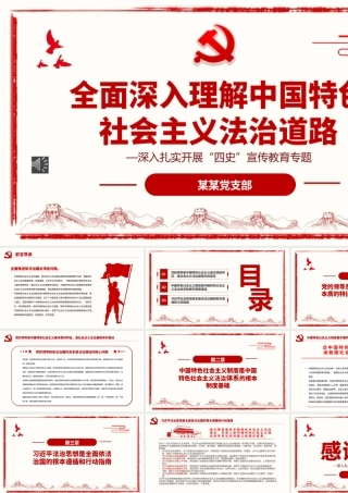 全面深入理解中国特色社会主义法治道路PPT（20220712）
