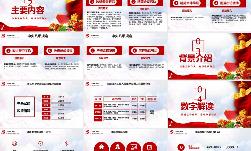 0804中央八项规定精神宣讲PPT