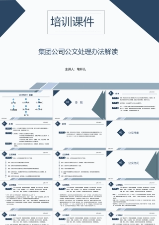 集团公司公文处理解读PPT