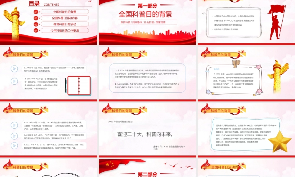 喜迎二十大科普向未来PPT（20221008）
