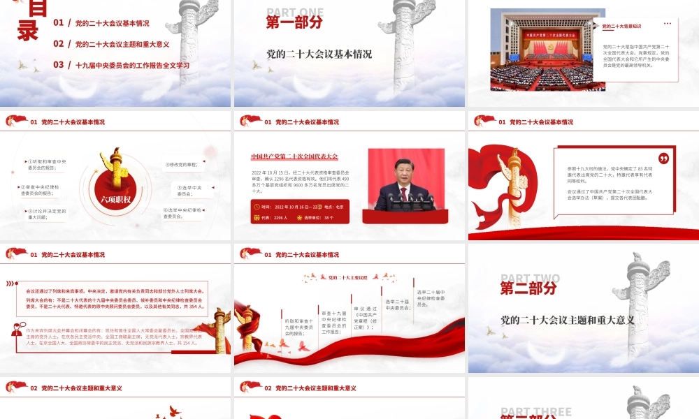 二十大全文学习解读幻灯片59张