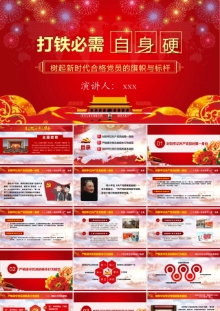 打铁必需自身硬树起新时代合格党员的旗帜与标杆