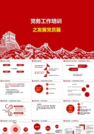 党务工作培训发展党员篇