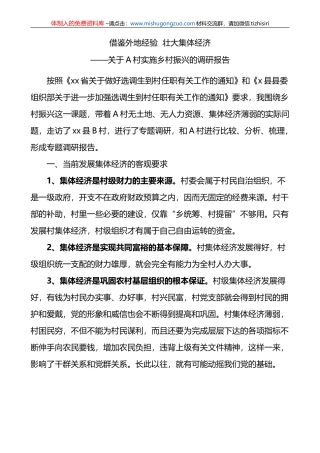 （11.4）村实施乡村振兴调研报告