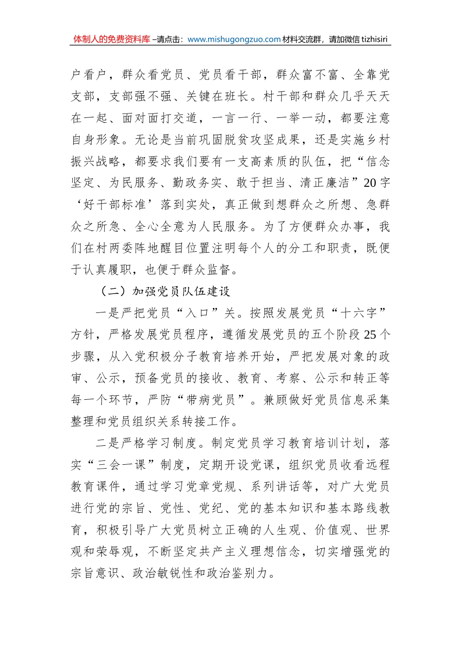 村党支部2023年党建工作计划_第2页