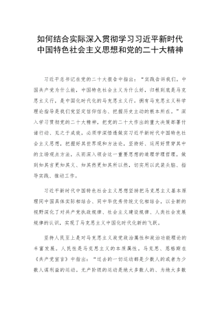 如何贯彻习近平、二十大