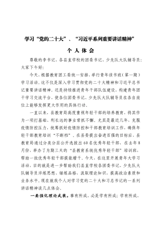 党的二十大学习心得