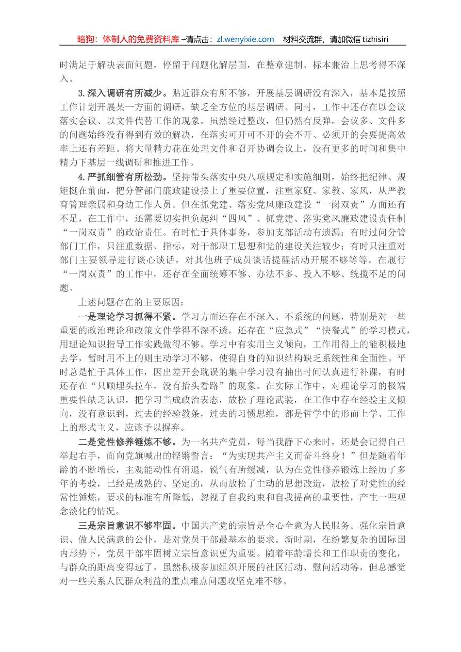 常务副市长个人政治建设自评自查材料_第3页