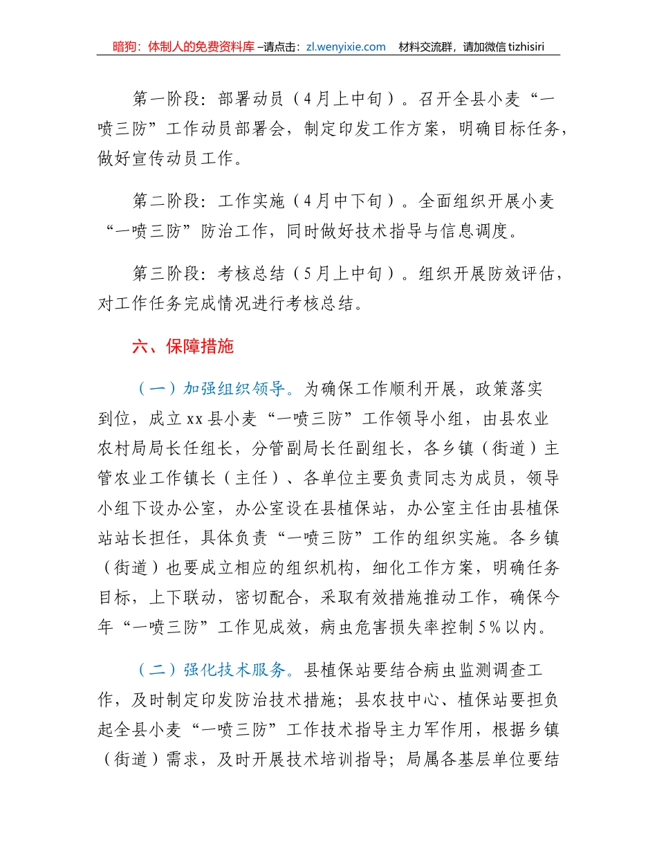 xx县2023年小麦一喷三防工作方案_第3页