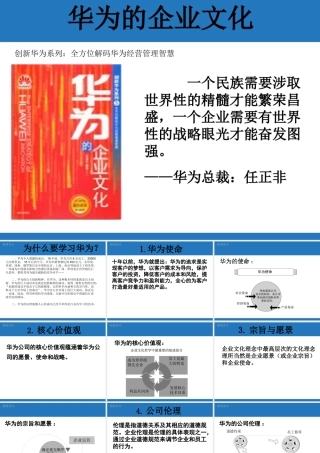 “走进”名企学习成功之道：华为的企业文化