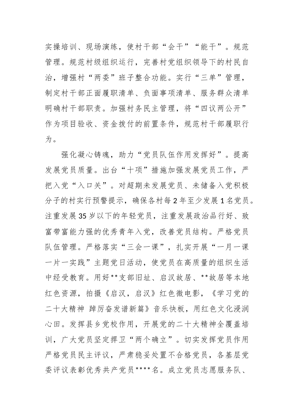 XX领导在全市“五好”党支部创建观摩推进会上的典型发言_第2页