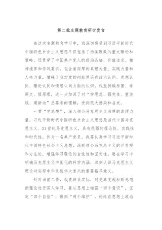 第二批主题教育研讨发言 (4)